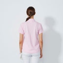 DS Fairway Pink Pansy Short Sleeve Polo Shirt
