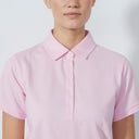 DS Fairway Pink Pansy Short Sleeve Polo Shirt