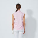 DS Fairway Pink Pansy Sleeveless Polo Shirt