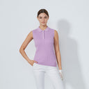 DS Madelene Veronica Cable Knit Sleeveless Polo Shirt