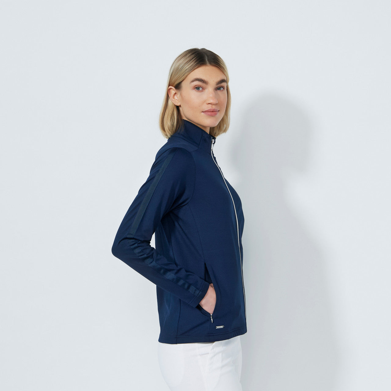 DS Cholet Dark Navy Full Zip Midlayer Jacket F25 | Daily Sports USA