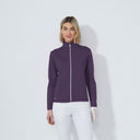 DS Cholet Dark Purple Full Zip Midlayer Jacket