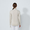DS Anna Raw Beige Midlayer Half Neck Long Sleeve Top