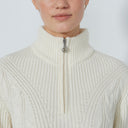 DS Ivory Cable LS Pullover Unlined