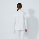 DS White Peach Long Sleeve Half Neck Polo Shirt