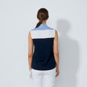 DS Dark Navy Block Sleeveless Polo Shirt