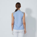 DS Blue Heron Gathered Sleeveless Polo Shirt