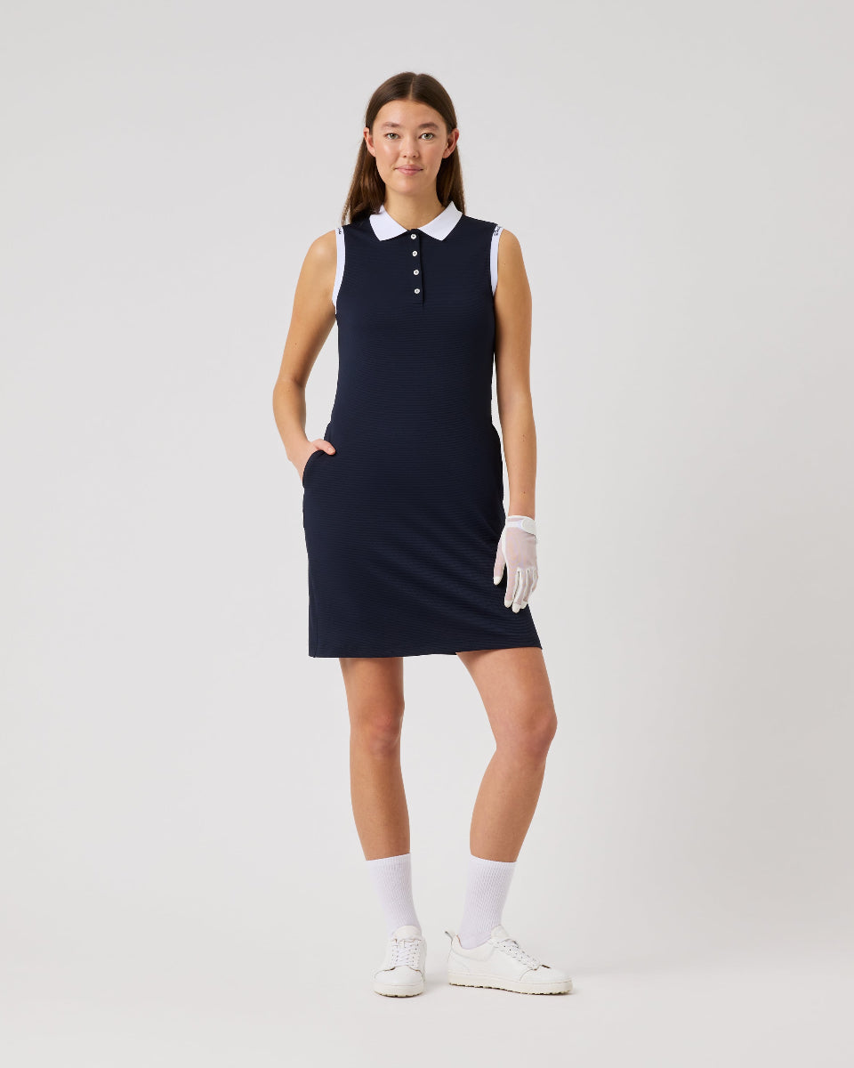 DS Sicaya Navy Sleeveless Dress DS Sicaya Navy Sleeveless Dress