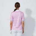 DS Delusion Pink Print Half Sleeve Polo Shirt