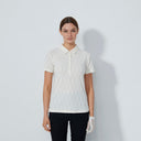 DS Ivory Graphic Jacquard Short Sleeve Polo Shirt