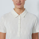 DS Ivory Graphic Jacquard Short Sleeve Polo Shirt