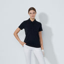 DS Black Graphic Jacquard Short Sleeve Polo Shirt