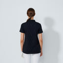 DS Black Graphic Jacquard Short Sleeve Polo Shirt