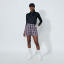 DS Golf Black Plaid Print Shorts