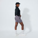DS Golf Black Plaid Print Shorts