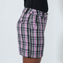 DS Golf Black Plaid Print Shorts