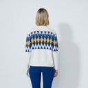 DS Placed Argyle Cardigan Lined