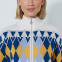 DS Placed Argyle Cardigan Lined