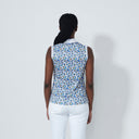 DS Water Leo Print Sleeveless Polo Shirt