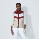 DS Blockstriped Beige Padded Vest
