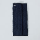DS Dark Navy Cable Knit Leg Warmer