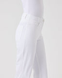 White pants on a white background