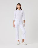 Flare White Ankle Pants