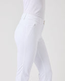 White pants on a light gray background