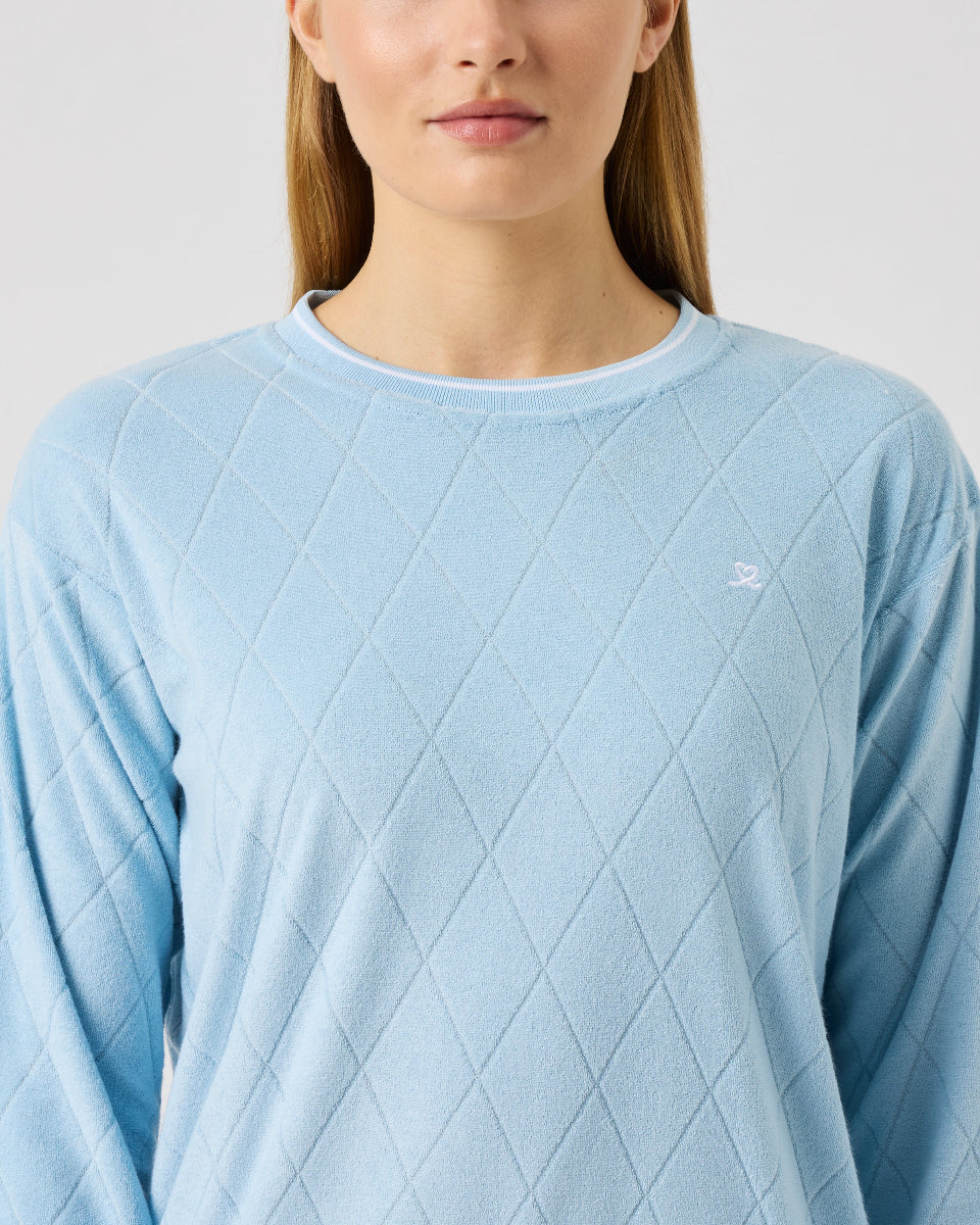 Terry Touch Breezy Blue Sweatshirt – Daily Sports USA