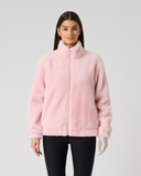 Daily Sports Women's Pink Synthetic Fur Full-Zip Golf Jacket – Front View

