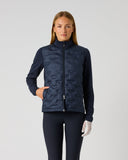 Daily Sports Women's Dark Navy Quilted Hybrid Golf Jacket – Front View


