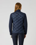 Daily Sports Women's Dark Navy Quilted Hybrid Golf Jacket – Back View

