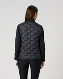 Daily Sports Women's Black Quilted Hybrid Golf Jacket – Back View

