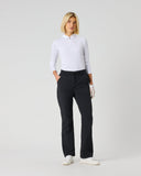 Daily Sports Women's Black Belted Wind Pants – Front View

