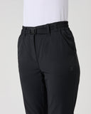 Daily Sports Black Wind Pants – Clip Belt Buckle, Elastic Waist and Zipped Pocket Detail

