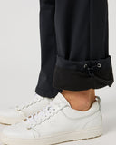 Daily Sports Black Wind Pants – Adjustable Drawcord Ankle Cuff Detail

