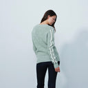 DS Seagrass Twisted Round Neck Pullover Sweater