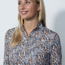 DS Marac Orange Black Long Sleeve Polo Shirt