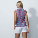 DS Marac Multi Leaf Sleeveless Polo Shirt