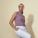 DS Marac Orange Pink Sleeveless Polo Shirt