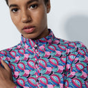 DS Marac Multi Leaf Long Sleeve Polo Shirt