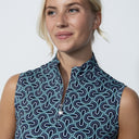 DS Twine Geometric Print Sleeveless Dress