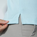 DS Peoria Opal Light Aqua Sleeveless Polo Shirt