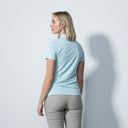 DS Peoria Opal Light Aqua Short Sleeve Polo Shirt