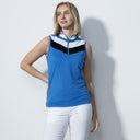 DS Cosmic Blue Sleeveless Polo Shirt