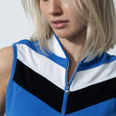 DS Cosmic Blue Sleeveless Polo Shirt