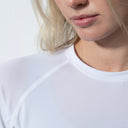 DS White Long Sleeve Mock Neck Top
