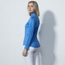 DS Cosmic Blue Midlayer Half Neck Long Sleeve Top
