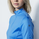 DS Cosmic Blue Midlayer Half Neck Long Sleeve Top