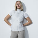 DS Caen Pearl White Lightly Padded Short Sleeve Jacket